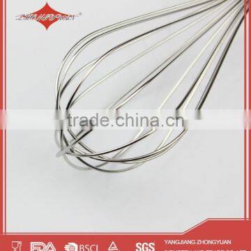 10" Promotional Stainless Steel Manual Egg Beater Whisk With PS Handle