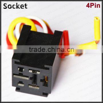 auto socket 12v 24v 36v 80A 4 pin relay socket