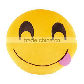 Soft Emoji Smiley Emoticon Yellow Round Cushion Pillow Stuffed Plush Toy Doll Christmas Present New photo-5