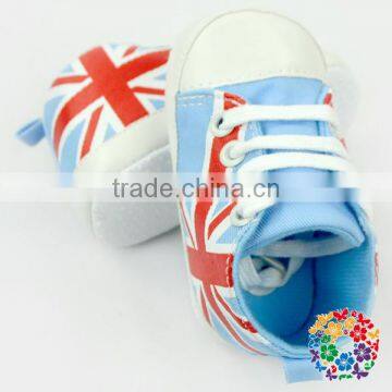 2015 Wholesale Toddler Baby Boy Girl Union Jack Printed Soft Baby Shoes Lovely Cheap Prewalker Baby Shoe Size 0-12 photo-4