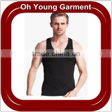 Custom Design Printing Plain Cotton Sport Gym Y Back Tank Top Men