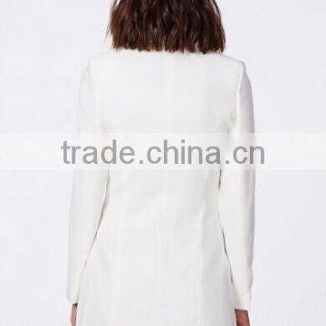 Jackets and Coats Wholesale Female Blazer Jacket for Women Latest Design High Quality White Color Formal Wear Coats and Jackets photo-4