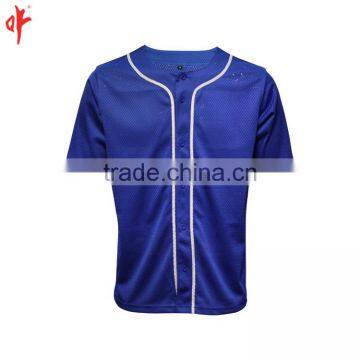 full bottons blank baseball tee shirts wholesale