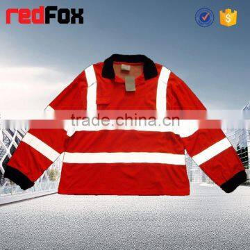 Cotton Blank T-shirts Children Yellow Short-sleeved Sport Warning Security T-shirt Roadway Safety T-shirt photo-4