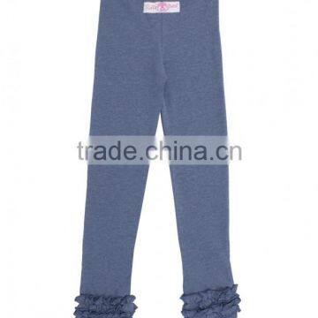 2017 New Arrival Custom Children's Clothing Cotton Clothes Wholesale Icing Pants Boutique Ruffle Baby Girl Pants photo-3