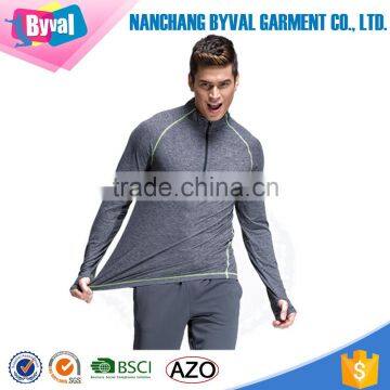 100%Polyester Heather Grey Shirts Heather Grey Long Sleeve Shirts for Man