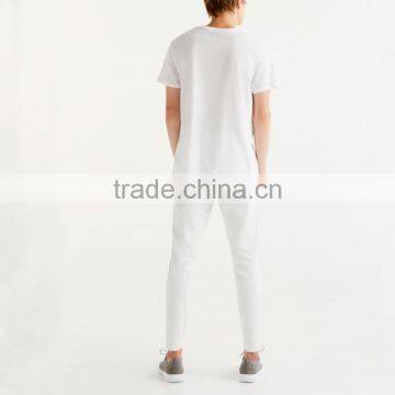 2017 Wholesale Fashion Men White T-shirt Cotton Printing T-shirt Custom Men's Clothing photo-2