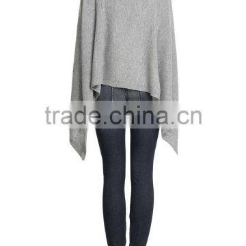 Wholesale Knitted Pure Cashmere Poncho photo-2