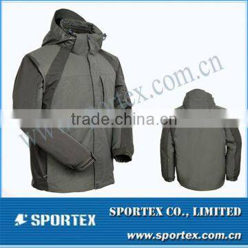 SPT-GS1327 two piece mens camping jacket, mens outdoor camping jacket, camping jacekt for mens