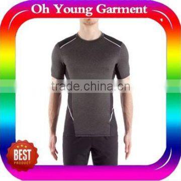 Hot Sale 100% Polyester Blank Custom Dry Fit Slim Gym Sports Marathon Running Promotion t Shirt Wholesale Cheap photo-5