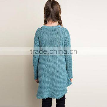 S32450W Junior Knit Long Sweaters Teenager Fashion Sweater 2017 Big Babies Spring Casual Sweater photo-2