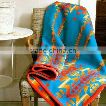 wool blanket native american four directions design classic multicolor the bright smaller throw cozy blanket