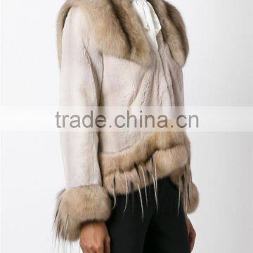 Guangzhou Shandao High Fashion Wholesale Cheap Long Sleeve Women Raw Modern Mink Fur Coats photo-3
