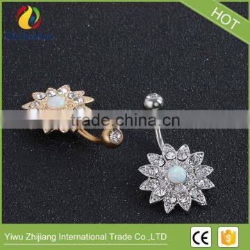 Multifunctional Sun Flower Navel Ring for Wholesales