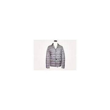 Men Collared Packable Lightweight Down Jacket with Contrast-Colored Patch