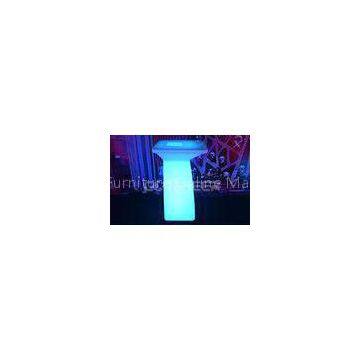 Luxury Led Party Furniture waterproof illuminated bar tables With Ice Container