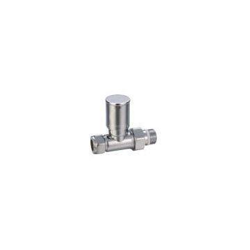 Chrome-plated radiator valve