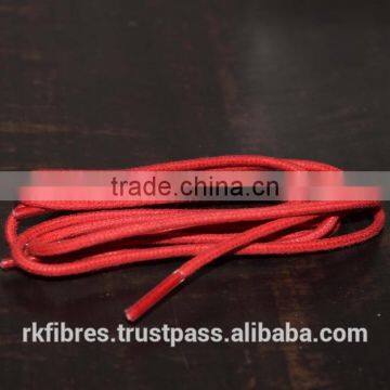 Waxy round Cotton Shoelaces