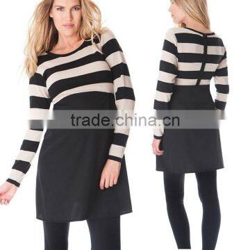 striped maternity dresses for office wholesale maternity clothes china