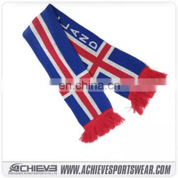 OEM sublimation sport scarf cheap football fan sport scarf