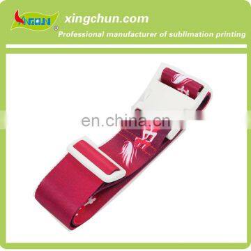 Promotional Custom Logo Travel Luggage Strap with Plastic buckle for Promotion