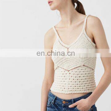 China Bulk Wholesale Clothing Ladies New Design Fashion Crochet Top photo-2