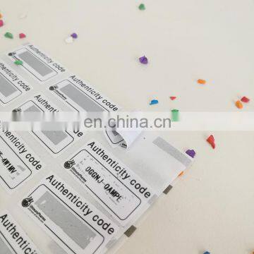 Wholesale Custom Scraped Authenticity Code Adhesive Stickers Paper Sticker With Cheap Price photo-6