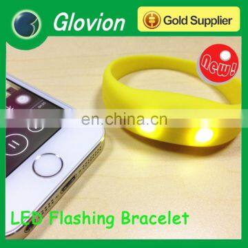 Glovion led flashing wristband custom led flashing wristband led sports led flashing wristband