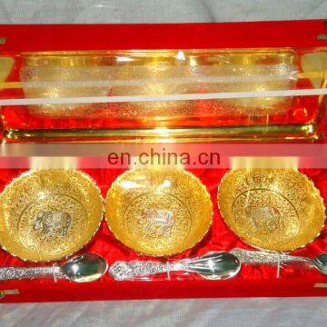 Brass Bowls Gift Set