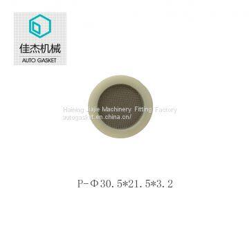 Haining jiajie rubber&plastic wrapping filter mesh gasket on water filter