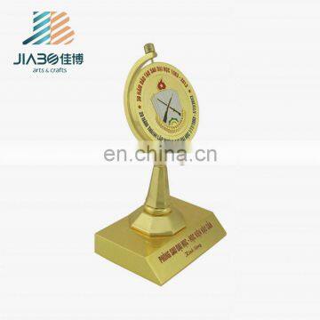 Cheap Custom Round Rotating Painted Gold Plating Trophy photo-2