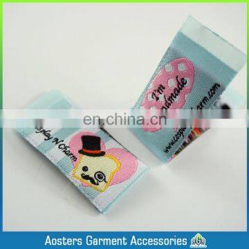 customized size center fold name tags for clothing