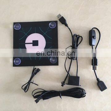 New Uber Glow Car Sticker With Rubber Suction Cup Attach on the Car Window DC3V USB DC12V Inverter photo-6