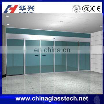 New design Aluminum alloy tempered glass frosted glass garage doors