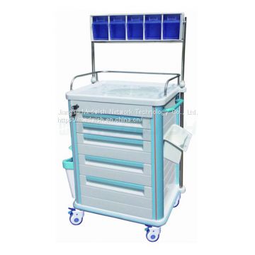 AG-AT005B1 Mobile Medical Cart Manufacturers Anesthesia Equipment Hospital ABS Trolley