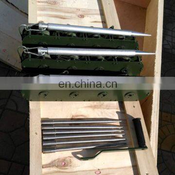 12m Manual Crank Lift Telescopic Masts Golf Course Lighting Solution