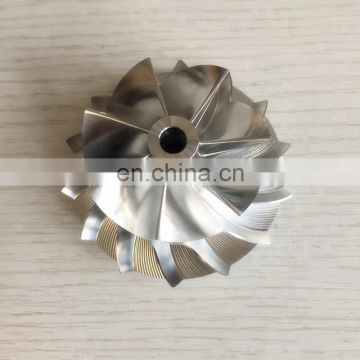 K26 51.00/71.00mm 7+7 blades high performance Billet/milling/aluminum 2618 compressor wheel for M57D30TOP Twin Turbo-Upgrade