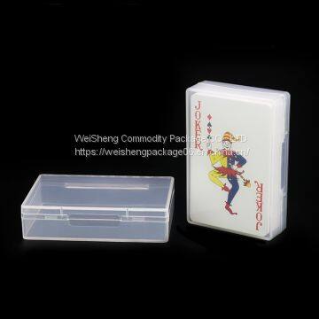 94x64x23mm Weisheng Playing Cards PP Storage Cases Transparent Plastic Box One Deck Playing Cards Packing Case photo-4