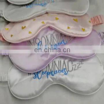 Custom Logo Silk Eye Mask Sleep Eye Mask Weighted Eye Mask