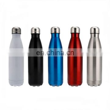 500Ml Double Wall Stainless Steel Water Bottle Insulated Sports Cola Shape Bottle