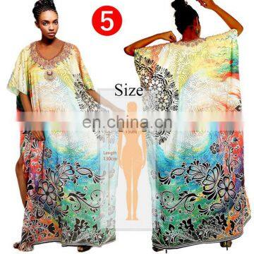 Women Boho Floral Printed Long Blouse Loose Shawl Kimono Cardigan Boho Beach Cover up Shirt Outwear Blusa Mujer Feminino photo-2