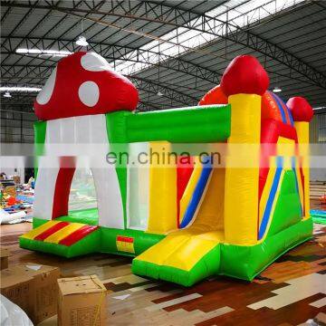 Mushroom castle Inflatable bounce castle with slide ,Inflatable jumping bouncer for children