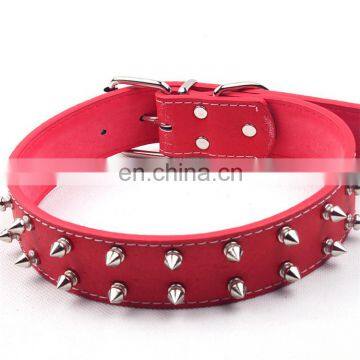 Eco-friendly New Products Most Popular Pet Punk Style Big Dog PU Rivet Collar photo-5