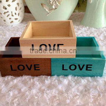 Custom engraved logo and paint color cheap wooden storage crate                        
                                                Quality Choice