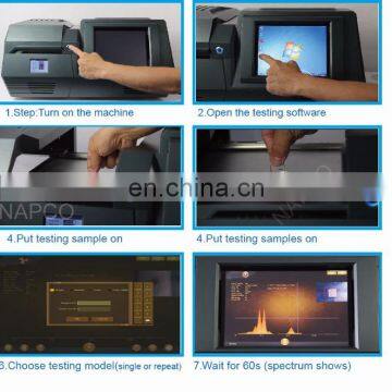 xray gold purity test for gold analyzer/gold purity testing machine/gold tester(NAP8200)