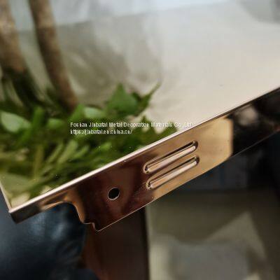 Mould-Proof Stainless Steel 304 Ceiling for Food Factory Canteen Chemical Factory 8K Mirror Metal Ceiling