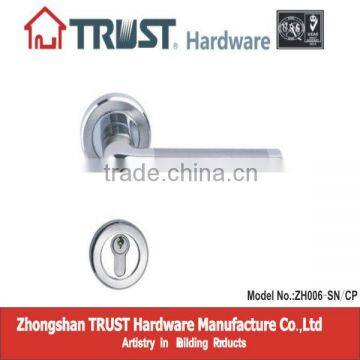 ZH006:TRUST Zinc Alloy Lever Door Handle with Escutcheon