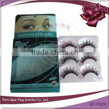 synthetic cosmetic package fiber false eyelashes for sale