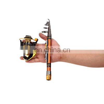 Carbon Fiber Fishing Rod Telescopic Fishing Rod Small Mini Sea Fishing Rod and Reel Set