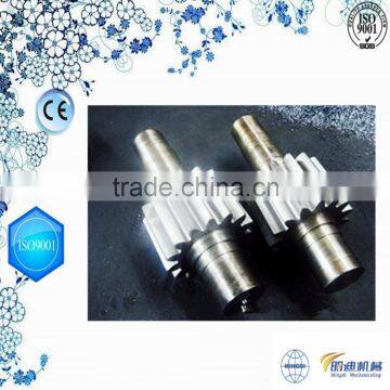 Changzhou machinery cnc brass gear shafts/cnc machining parts